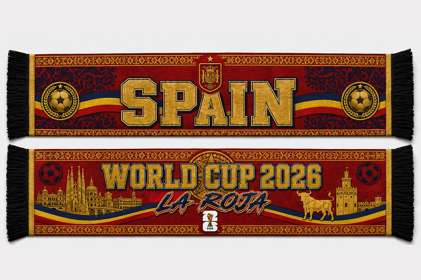Spain World Cup 2026 Scarf PVT020