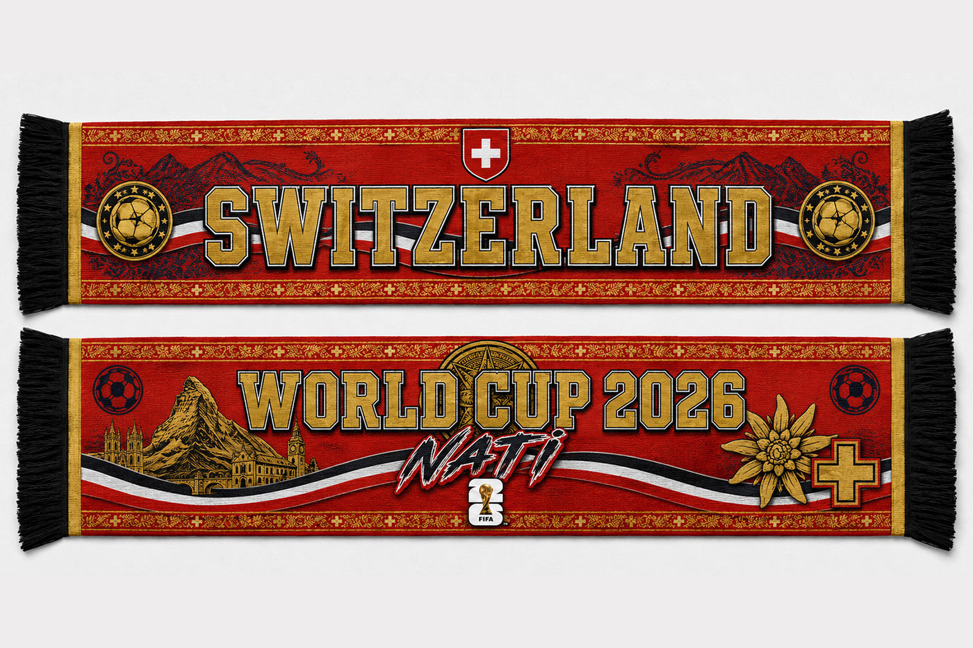 Switzerland World Cup 2026 Scarf PVT020