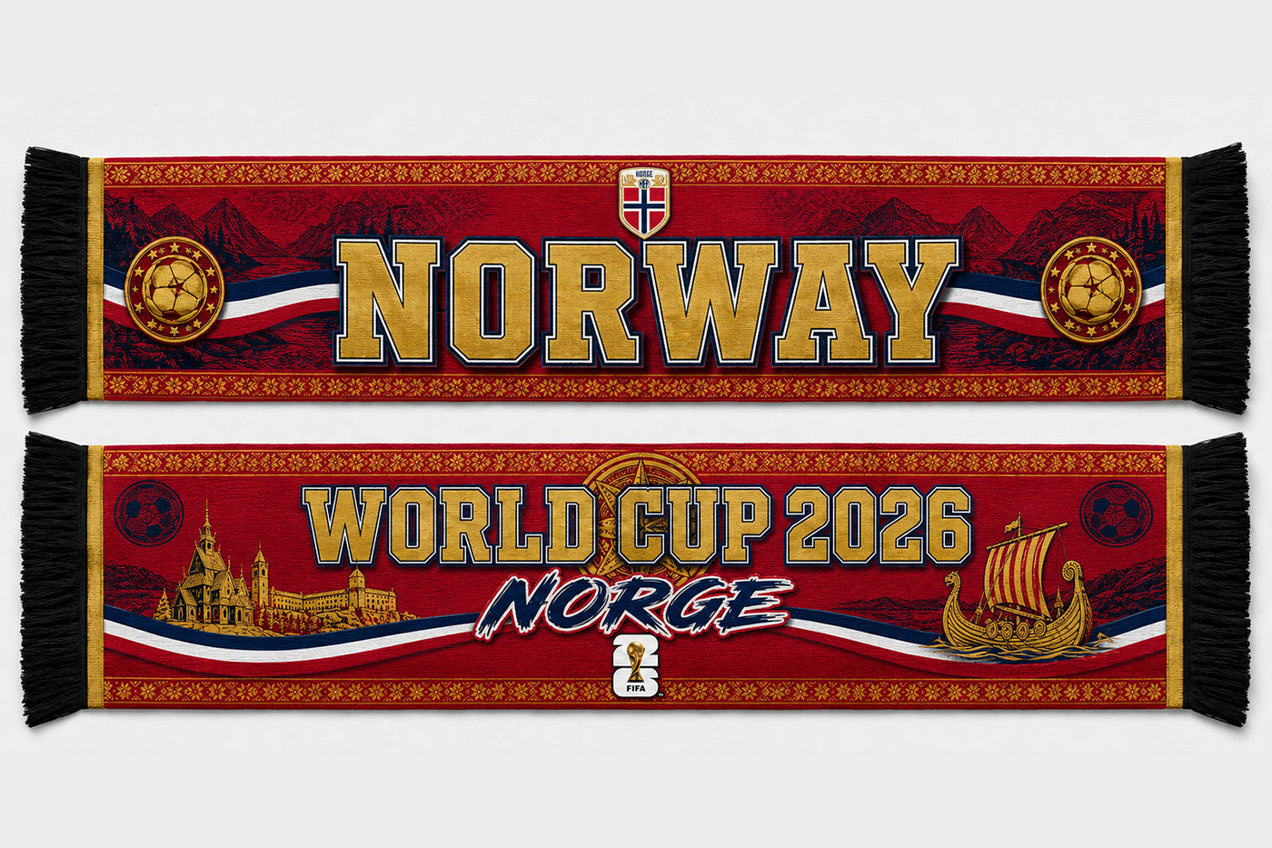 Norway World Cup 2026 Scarf PVT020