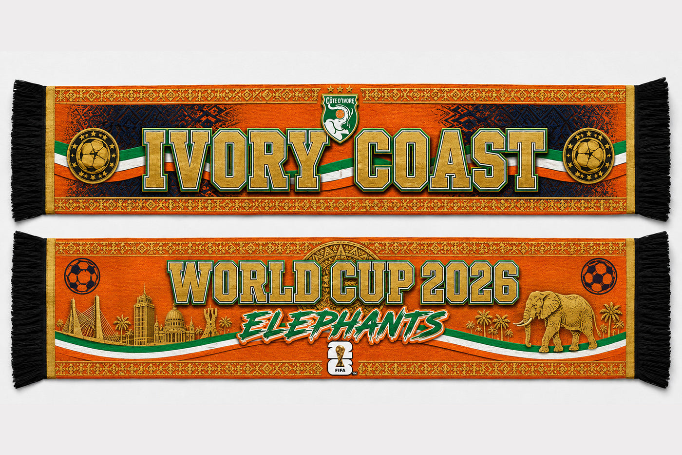 Ivory Coast World Cup 2026 Scarf PVT020