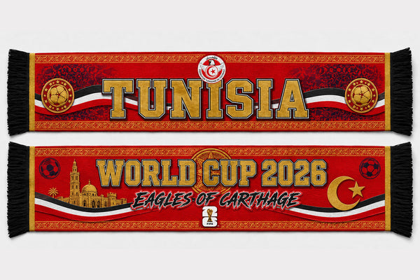 Tunisia World Cup 2026 Scarf PVT020