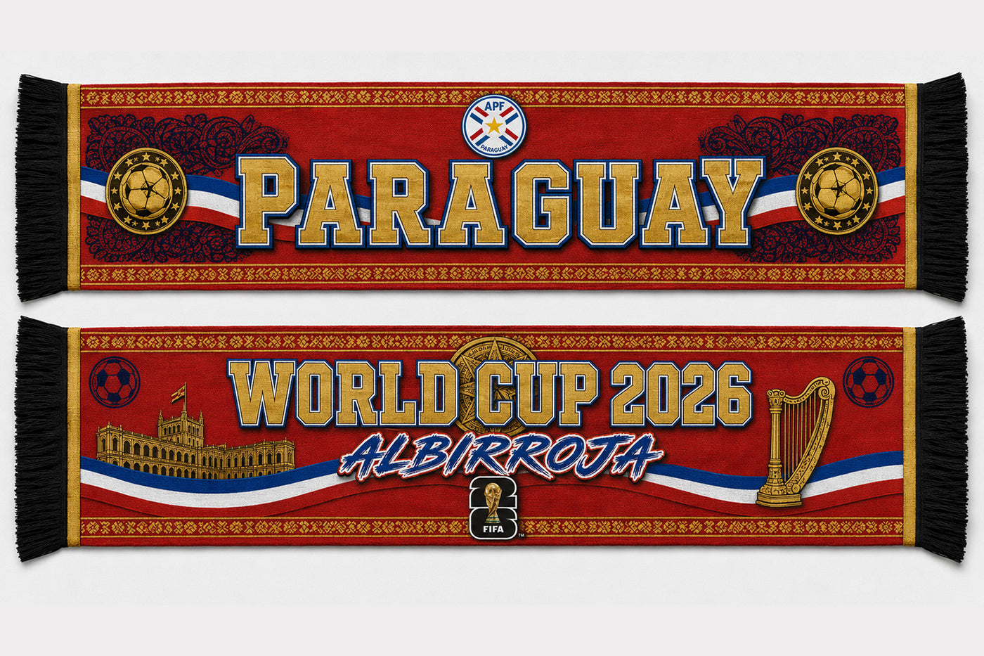 Paraguay World Cup 2026 Scarf PVT020