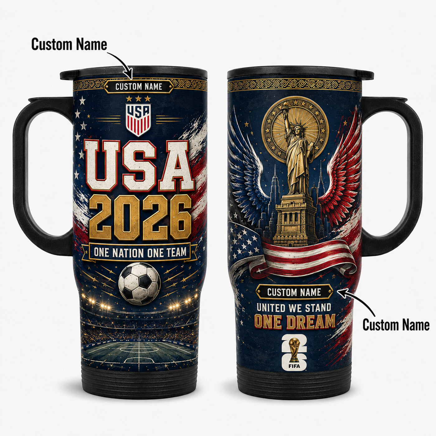 USA World Cup 2026 Travel Tumbler PVT021