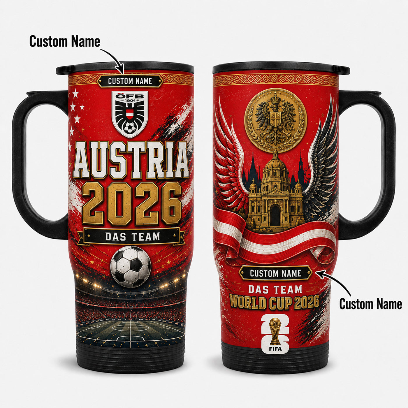 Austria World Cup 2026 Travel Tumbler PVT021