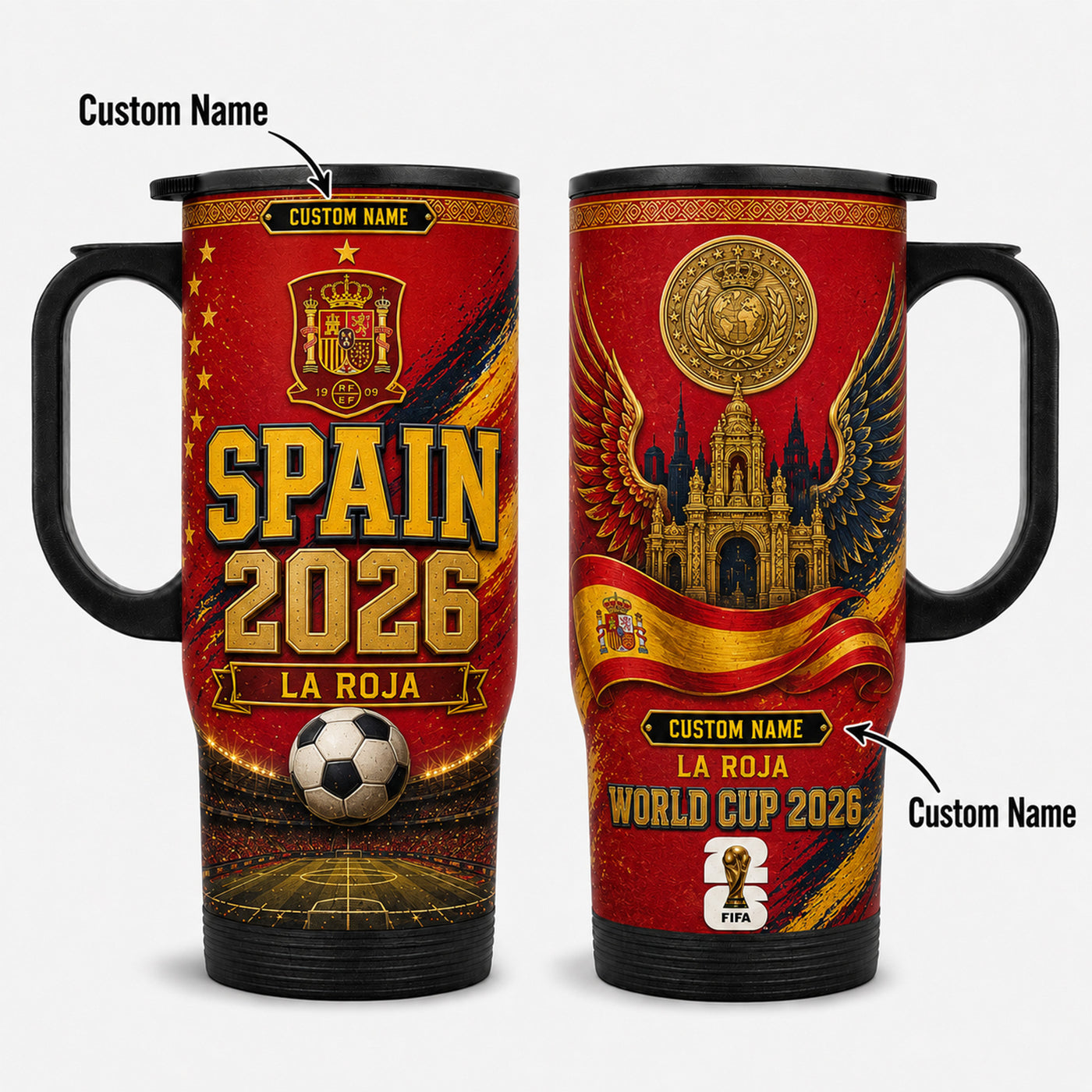 Spain World Cup 2026 Travel Tumbler PVT021