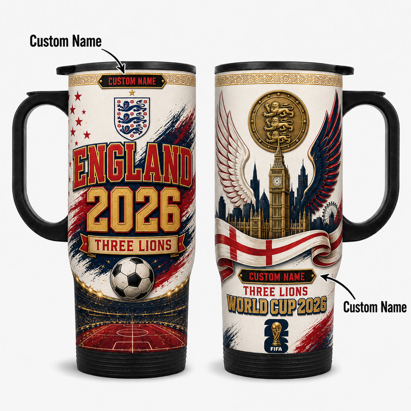 England World Cup 2026 Travel Tumbler PVT021
