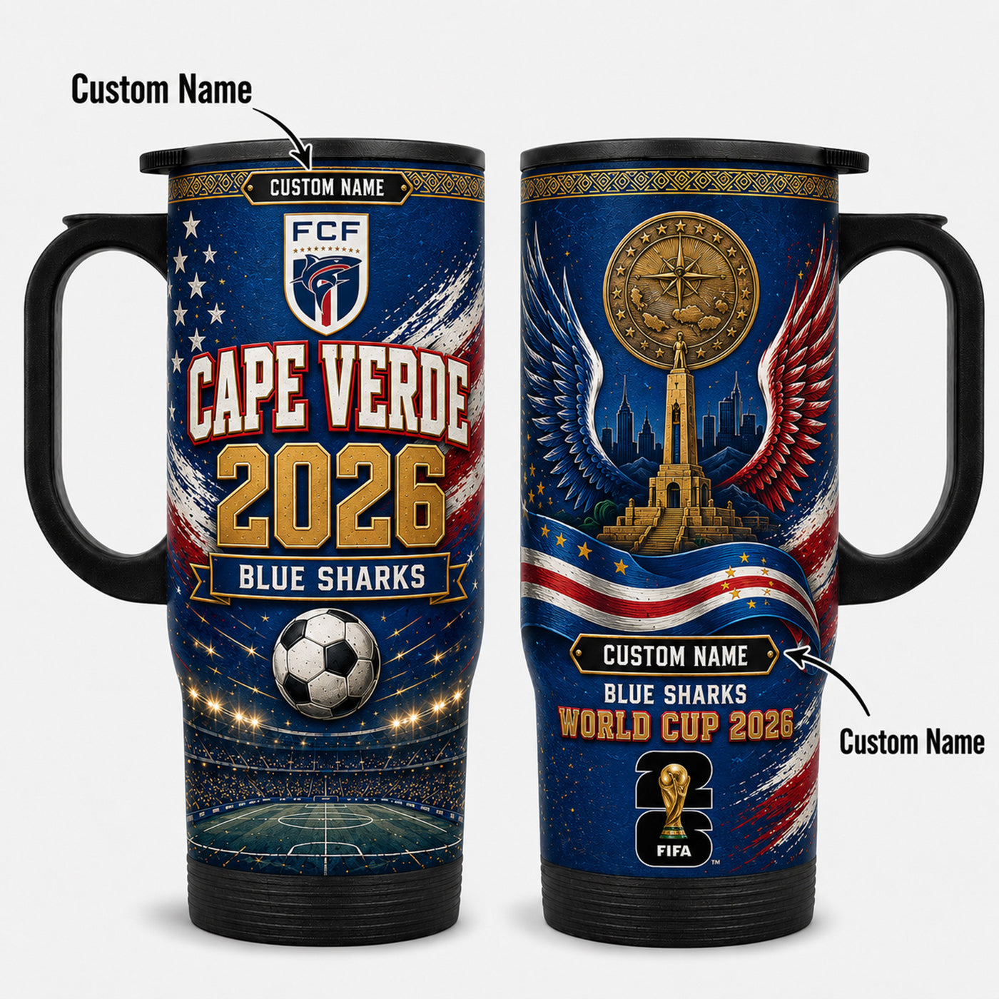 Cape Verde World Cup 2026 Travel Tumbler PVT021
