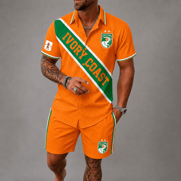 Ivory Coast World Cup 2026 Hawaii Short Set PVT023