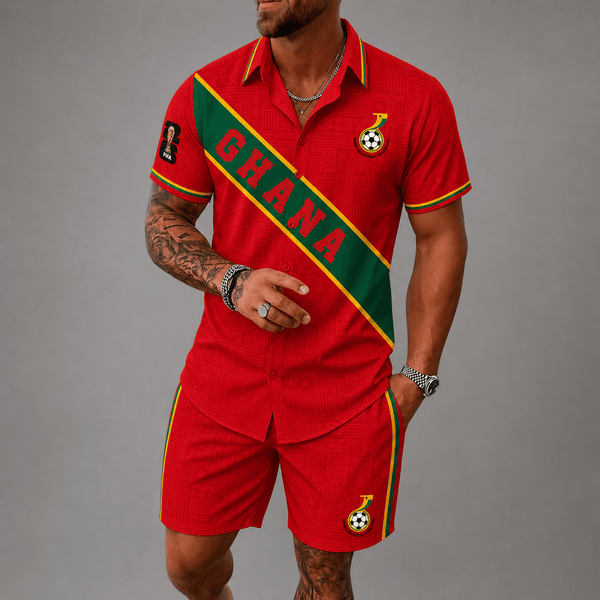 Ghana World Cup 2026 Hawaii Short Set PVT023