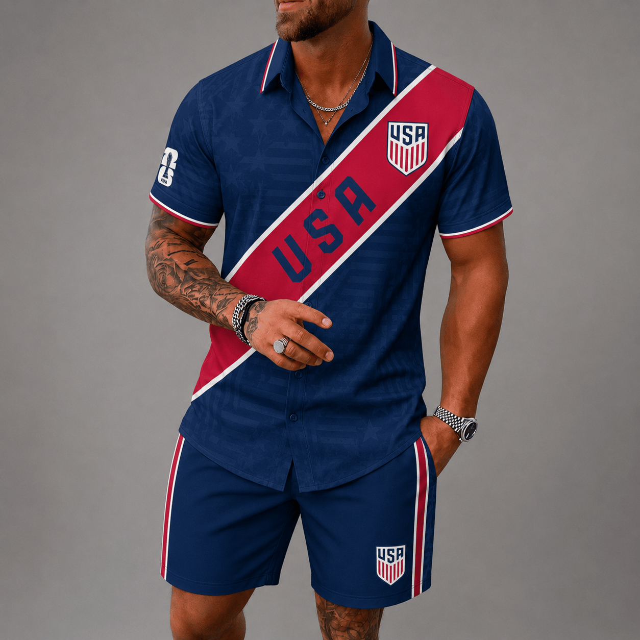 United States World Cup 2026 Hawaii Short Set PVT023