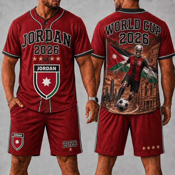 Jordan WC 26 Skull Jersey Shorts Set
