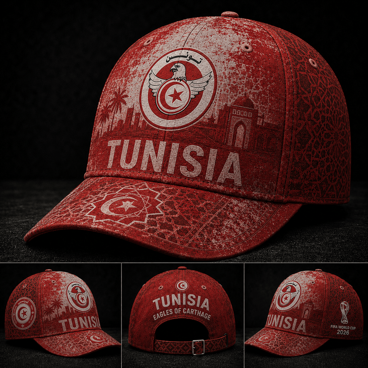 Tunisia WC26 Vintage National Classic Cap