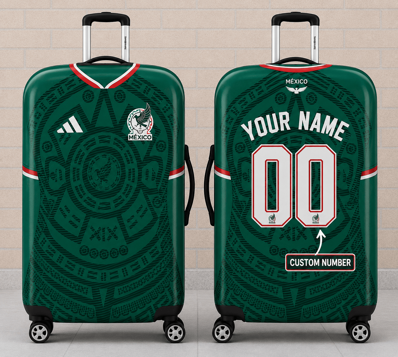 Mexico WC 26 Luggage Cover HN01