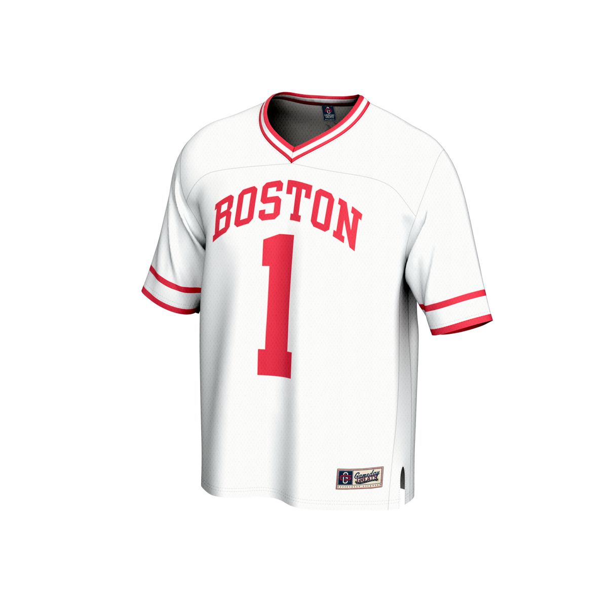 Boston University GameDay Greats Lightweight Collegiate Lacrosse Fashion Jersey - White