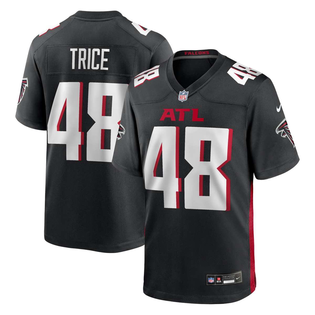 Atlanta Falcons Bralen Trice Black Team Game Jersey