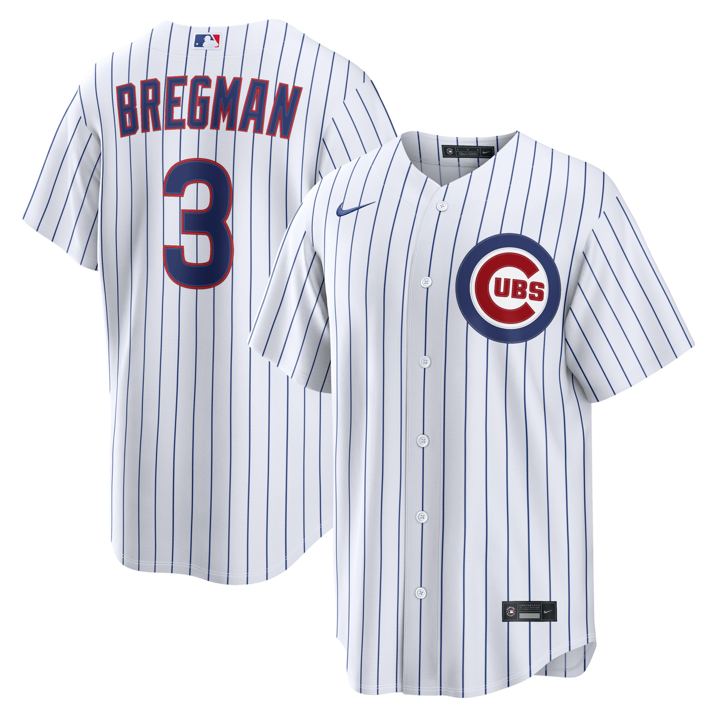 Chicago Cubs Alex Bregman Nike White Home Replica Jersey