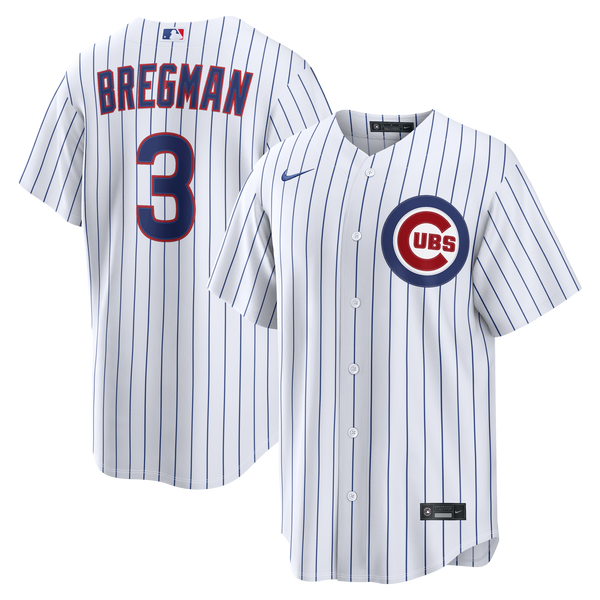 Chicago Cubs Alex Bregman Nike White Home Replica Jersey