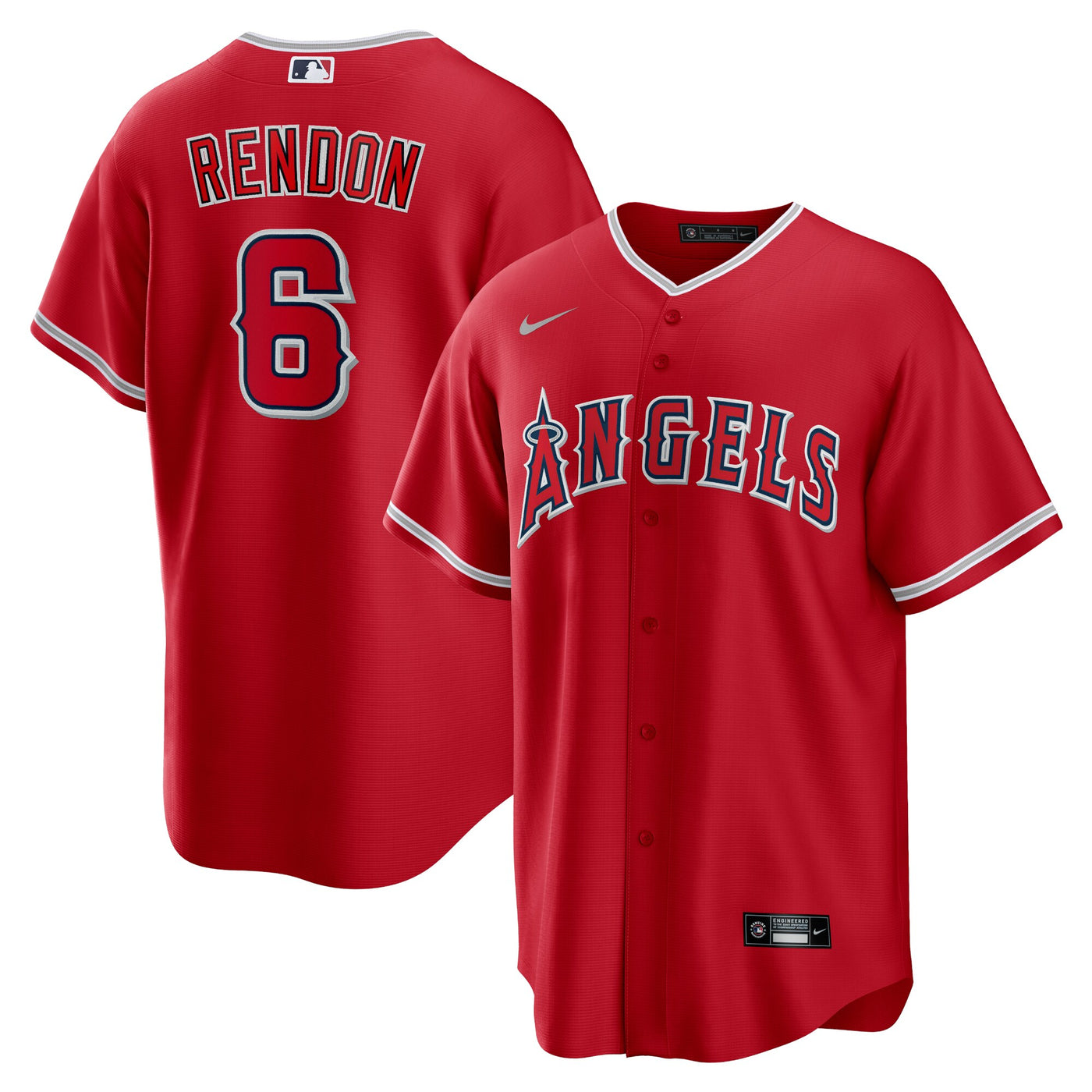 Los Angeles Angels Anthony Rendon Nike Red Alternate Replica Player Name Jersey