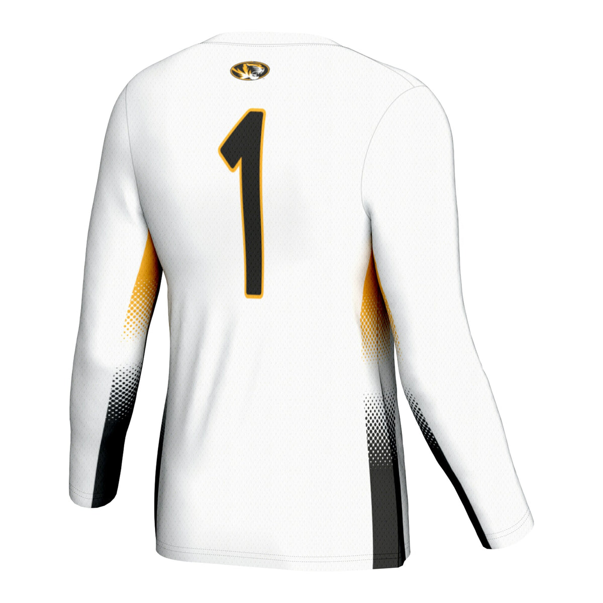 #1 Missouri Tigers GameDay Greats Lightweight Volleyball Jersey – White