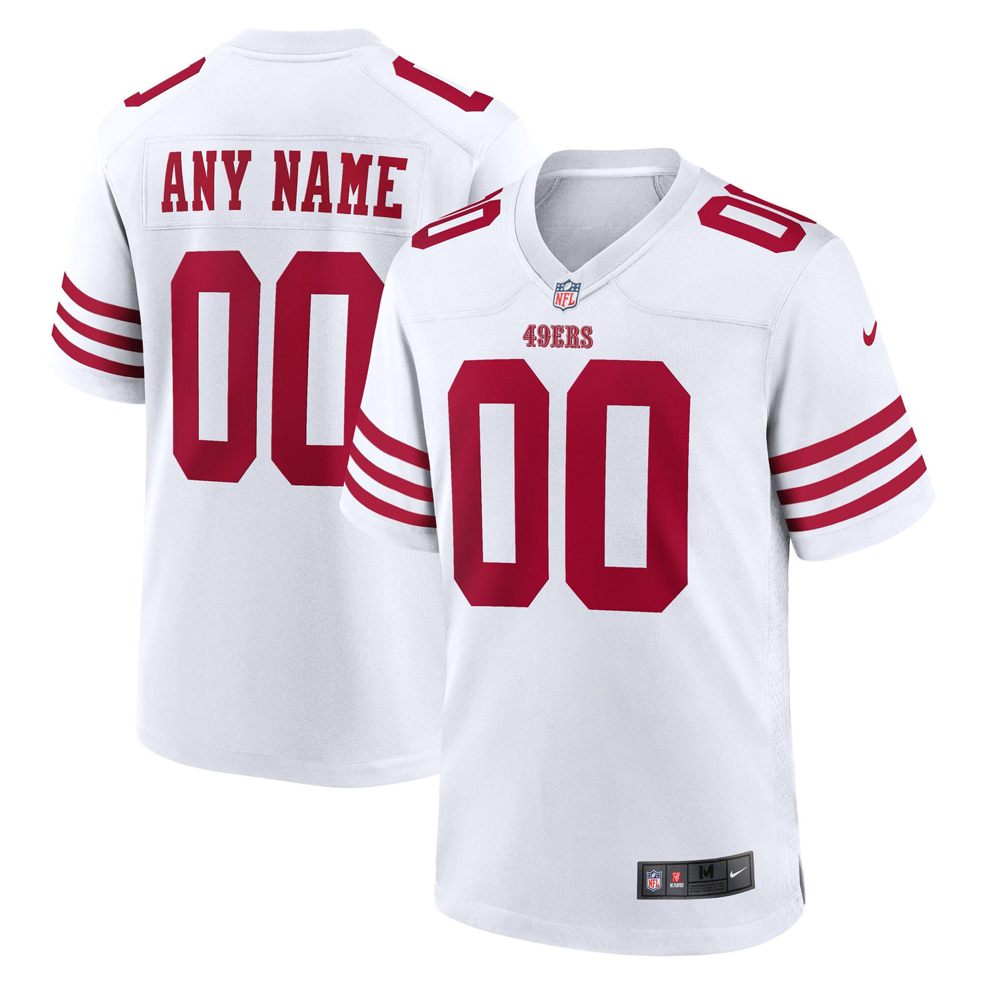 San Francisco 49ers Nike White Game Custom Player Jersey