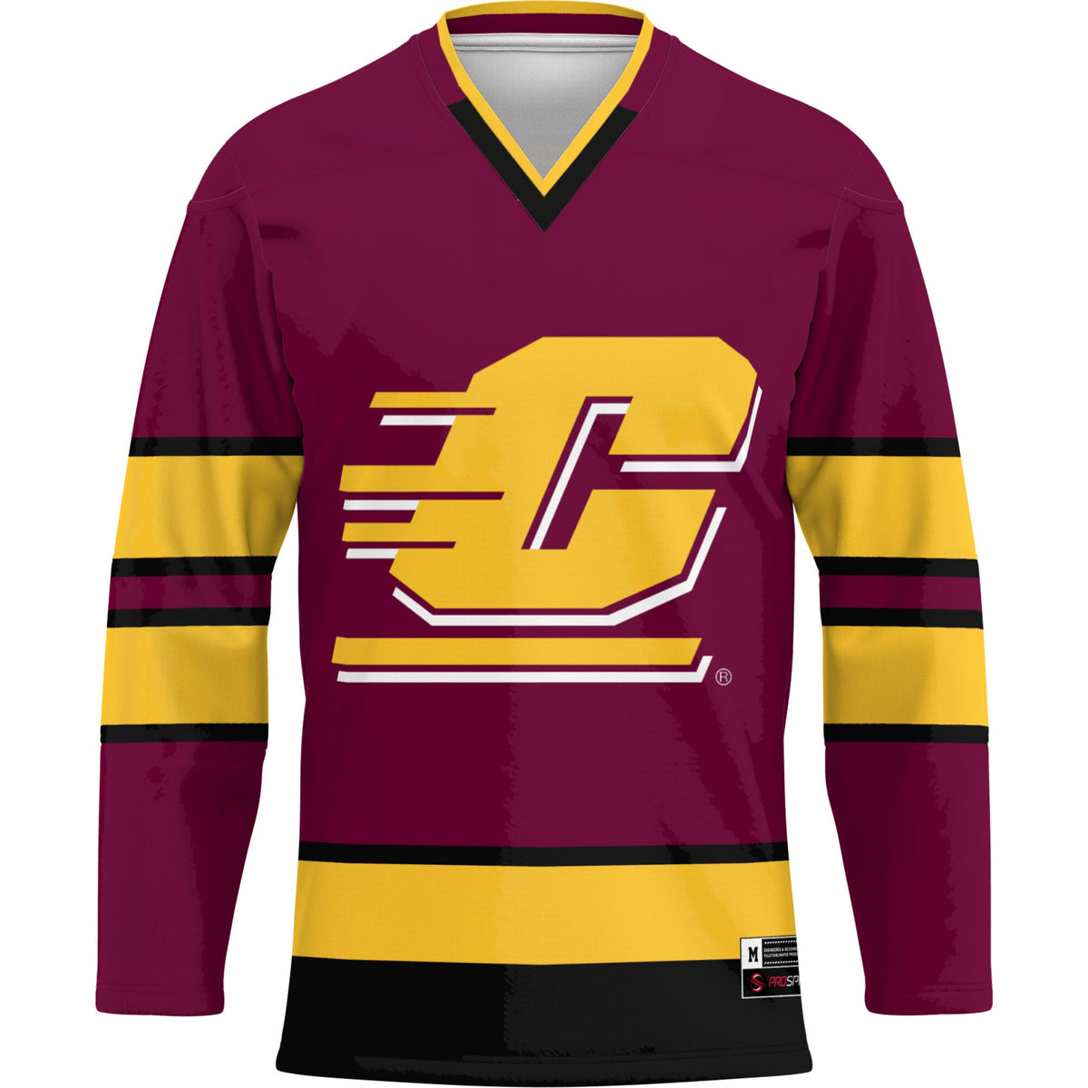 Central Michigan Chippewas GameDay Greats Hockey Jersey - Maroon