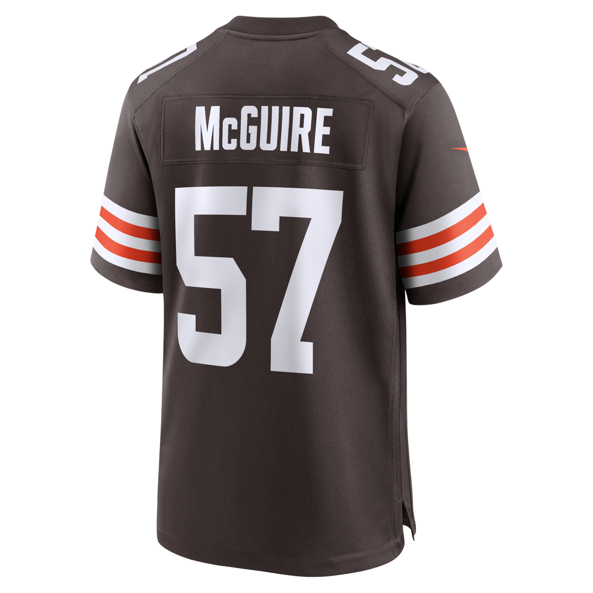 Cleveland Browns Isaiah McGuire Brown Team Game Jersey