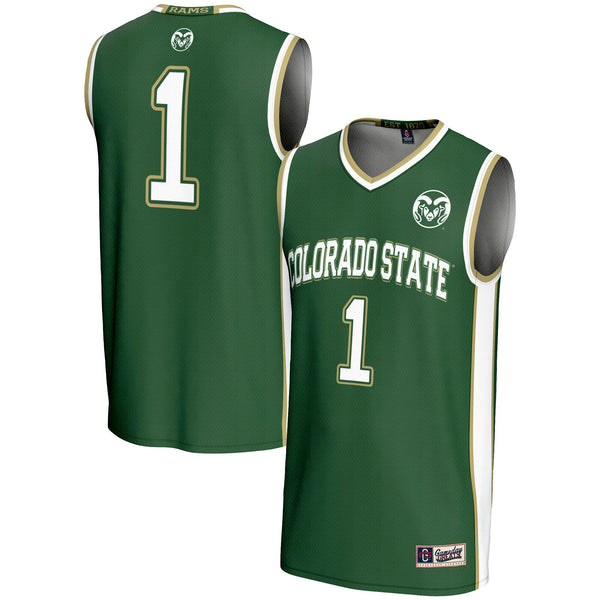 GameDay Greats #1 Green Colorado State Rams Lightweight Basketball Jersey