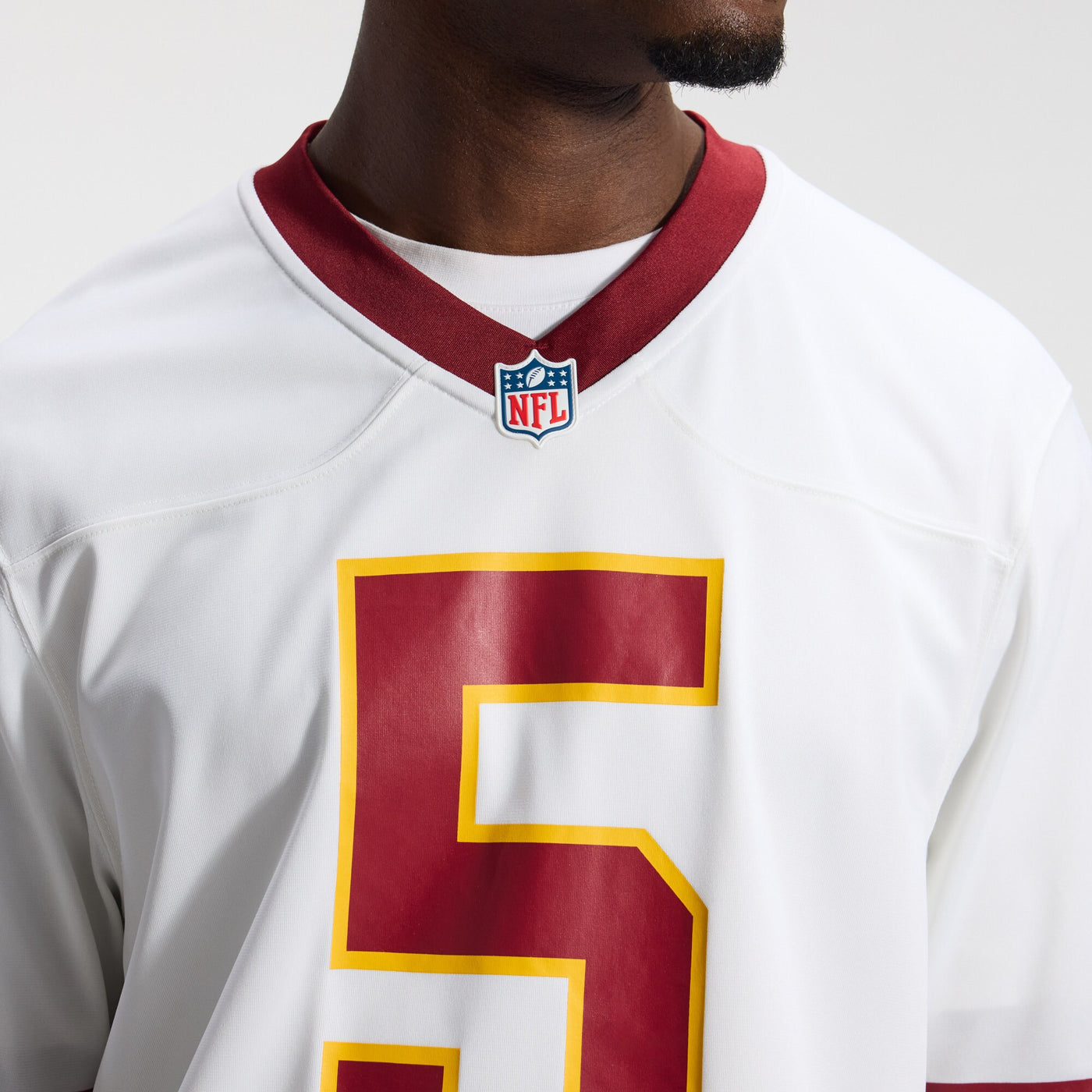Washington Commanders Jayden Daniels Nike White Game Super Bowl Era Jersey