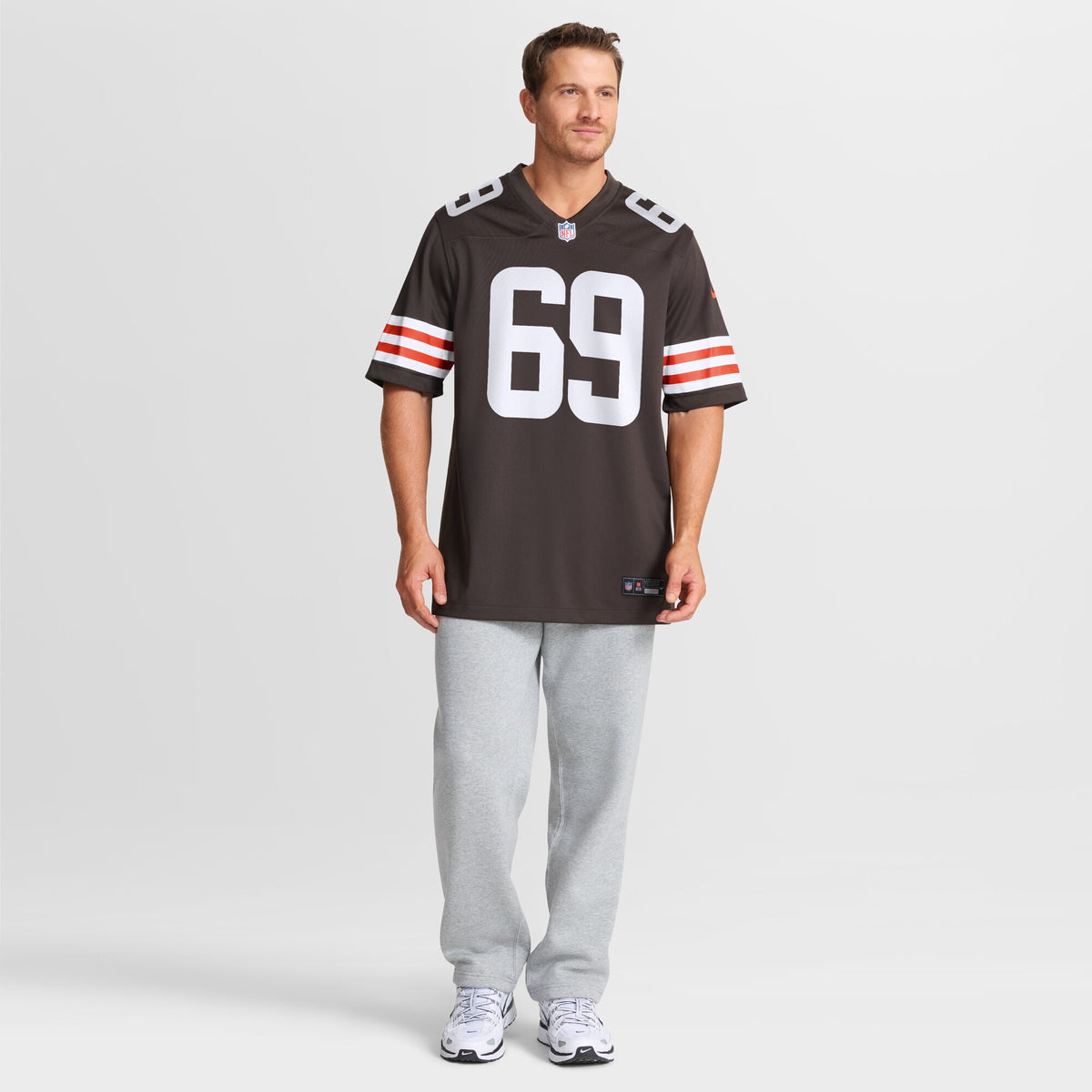 Cleveland Browns Tyre Phillips Brown Team Game Jersey