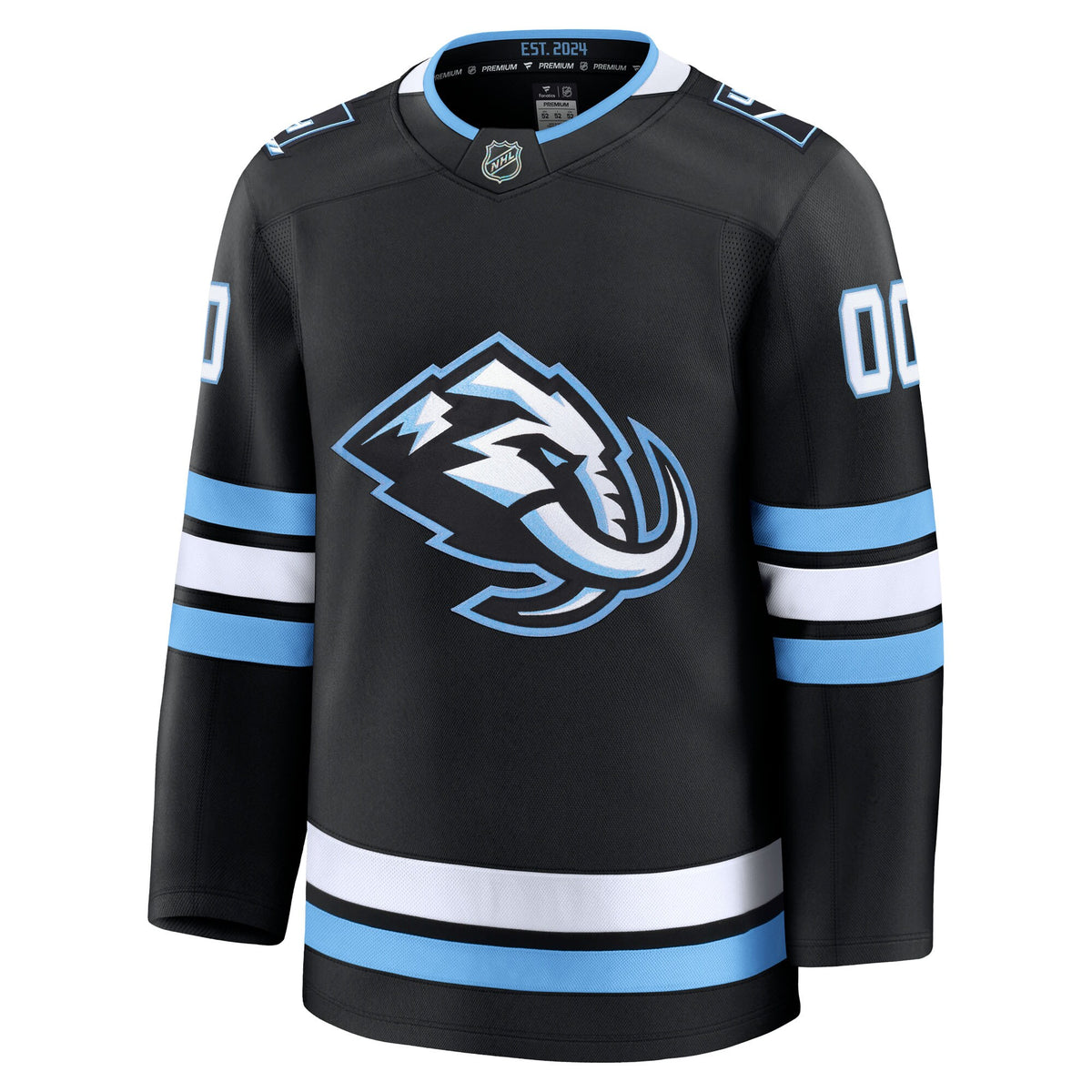 Utah Mammoth Fanatics Black Home Premium Custom Jersey
