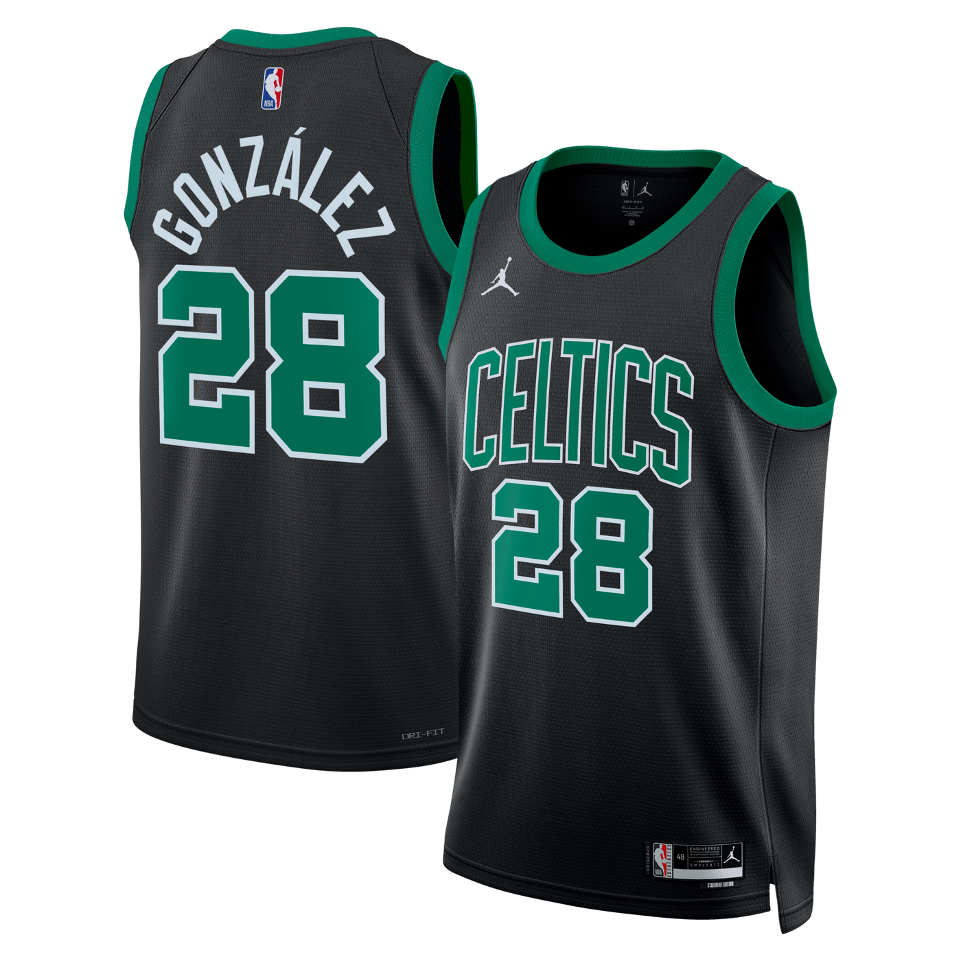 Boston Celtics Jordan Brand Statement Edition Swingman Jersey - Black - Hugo González