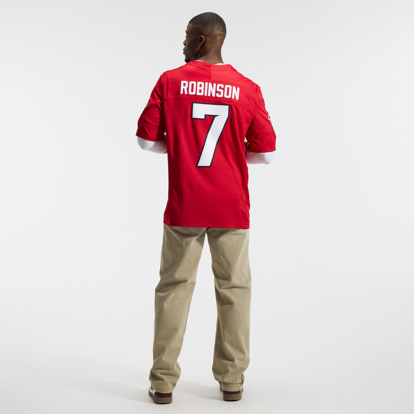 Atlanta Falcons Bijan Robinson Nike Red Team Vapor F.U.S.E. Stitched Limited Jersey