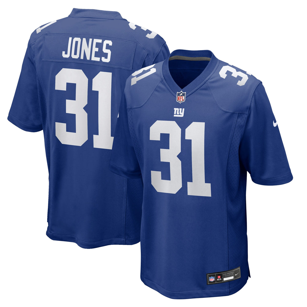 New York Giants Nic Jones Royal Team Game Jersey