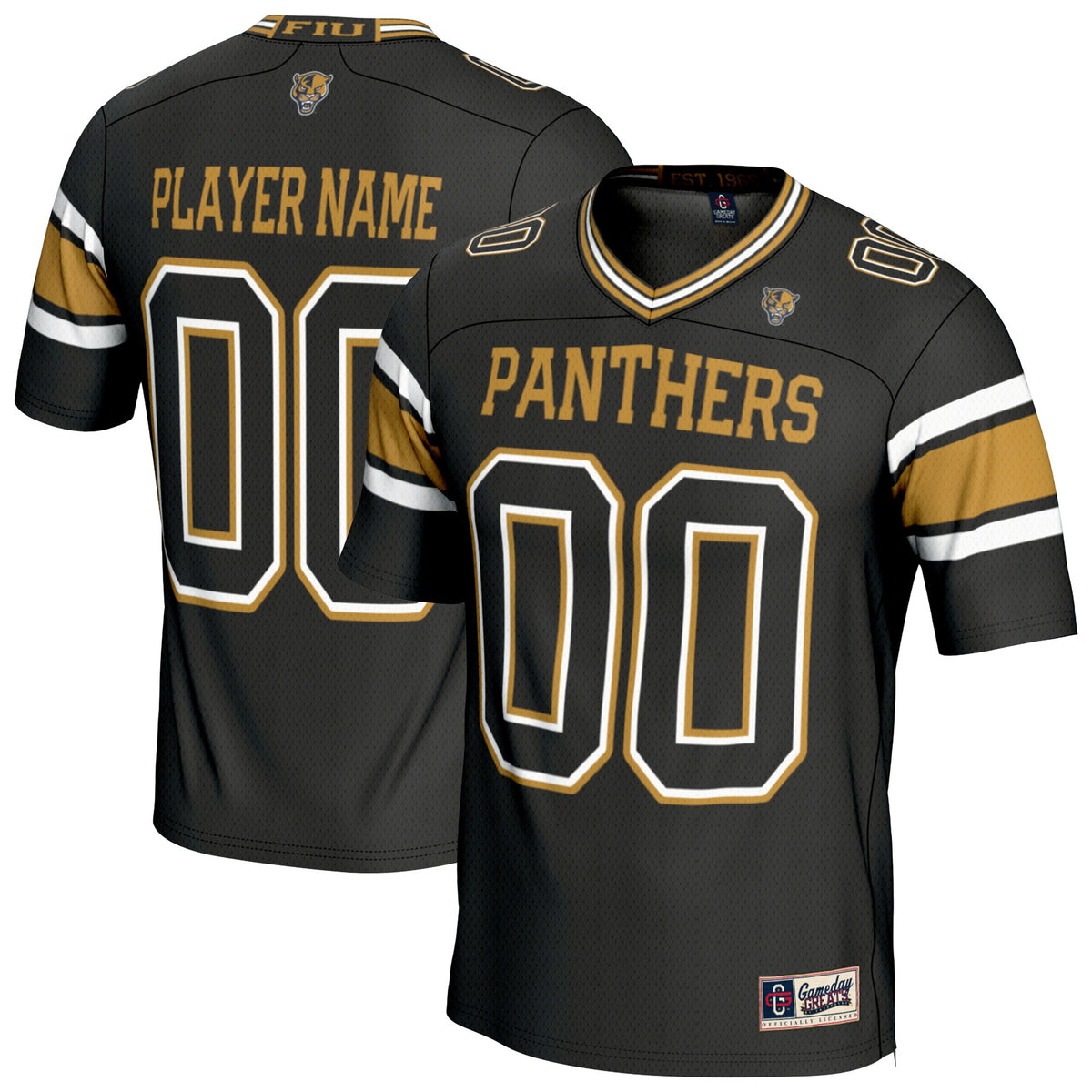 FIU Panthers GameDay Greats Personalized Football Fashion Jersey - Black