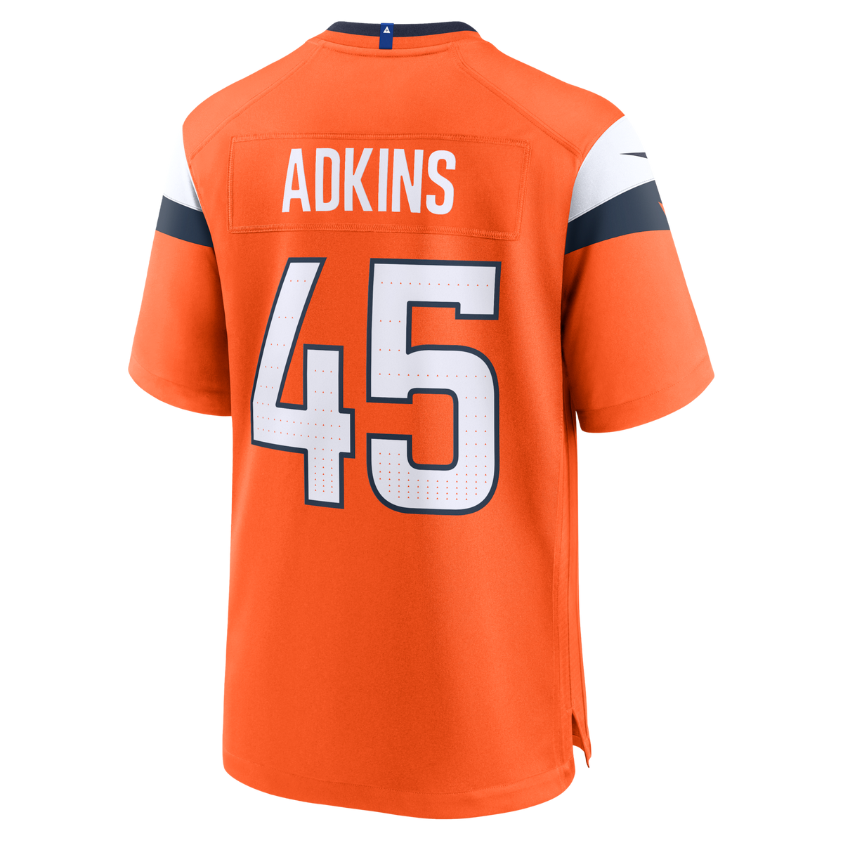 Denver Broncos Nate Adkins Orange Team Game Jersey