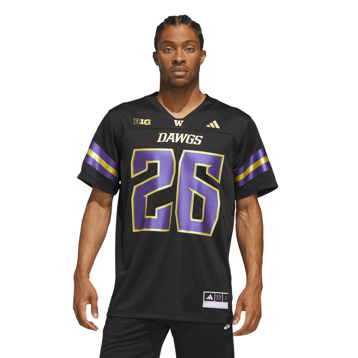 #26 Washington Huskies Unleash the Dawgs Premier Strategy Jersey - Black