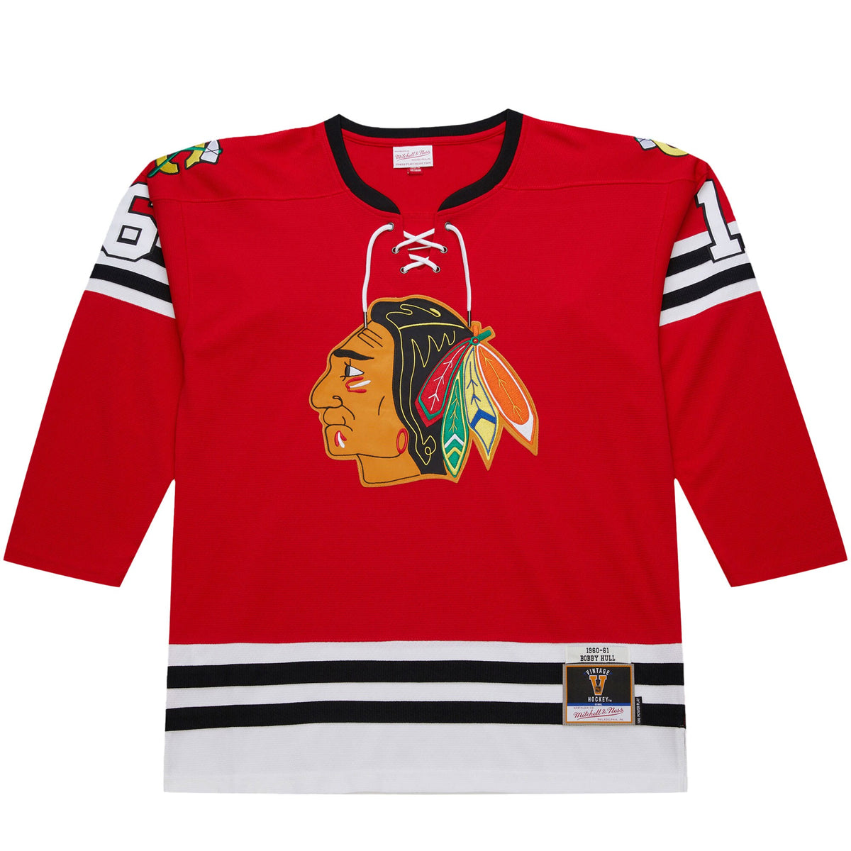 Chicago Blackhawks Bobby Hull Scarlet 1960-61 Power Play Jersey
