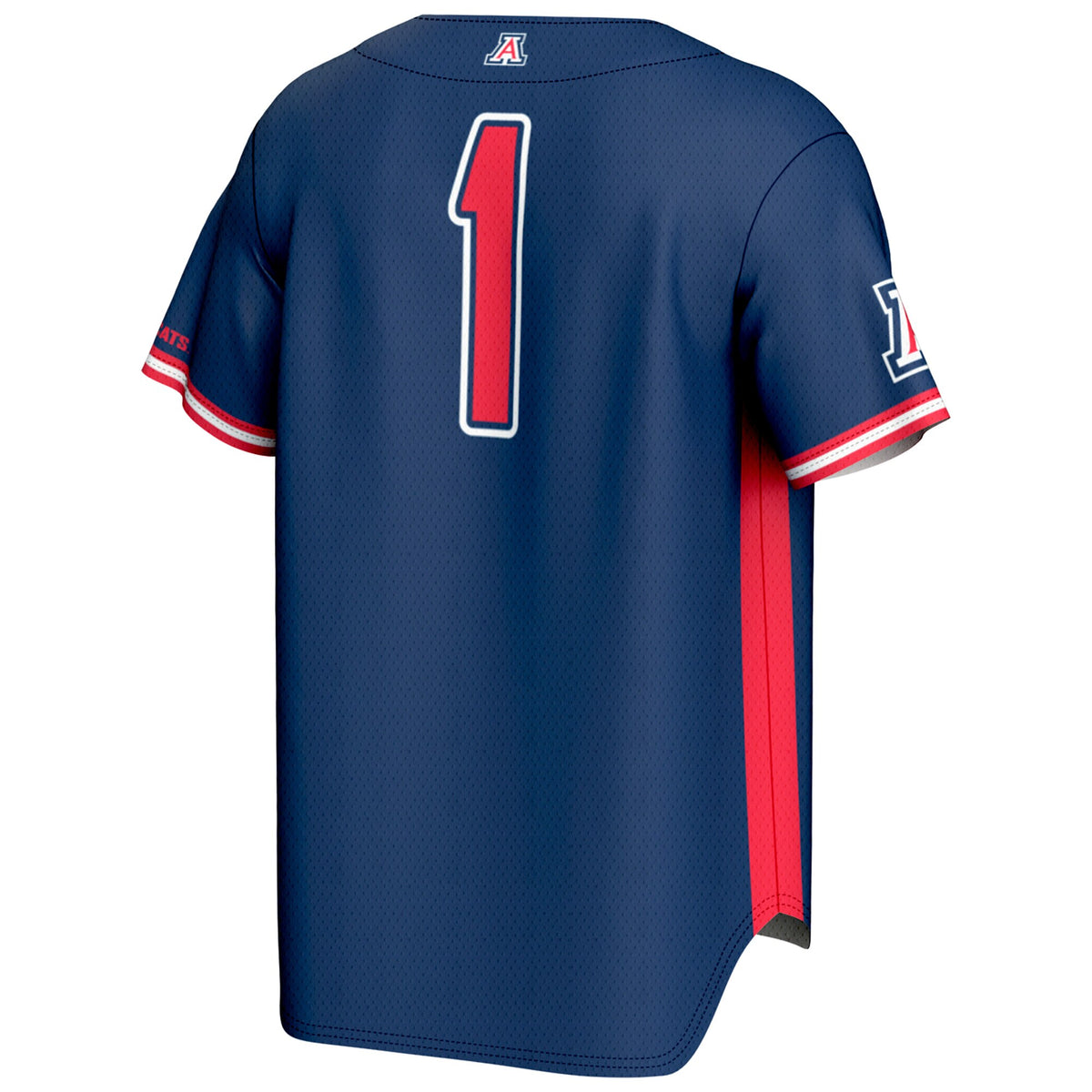 #1 Arizona Wildcats GameDay Greats Lightweight Baseball Fashion Jersey - Navy