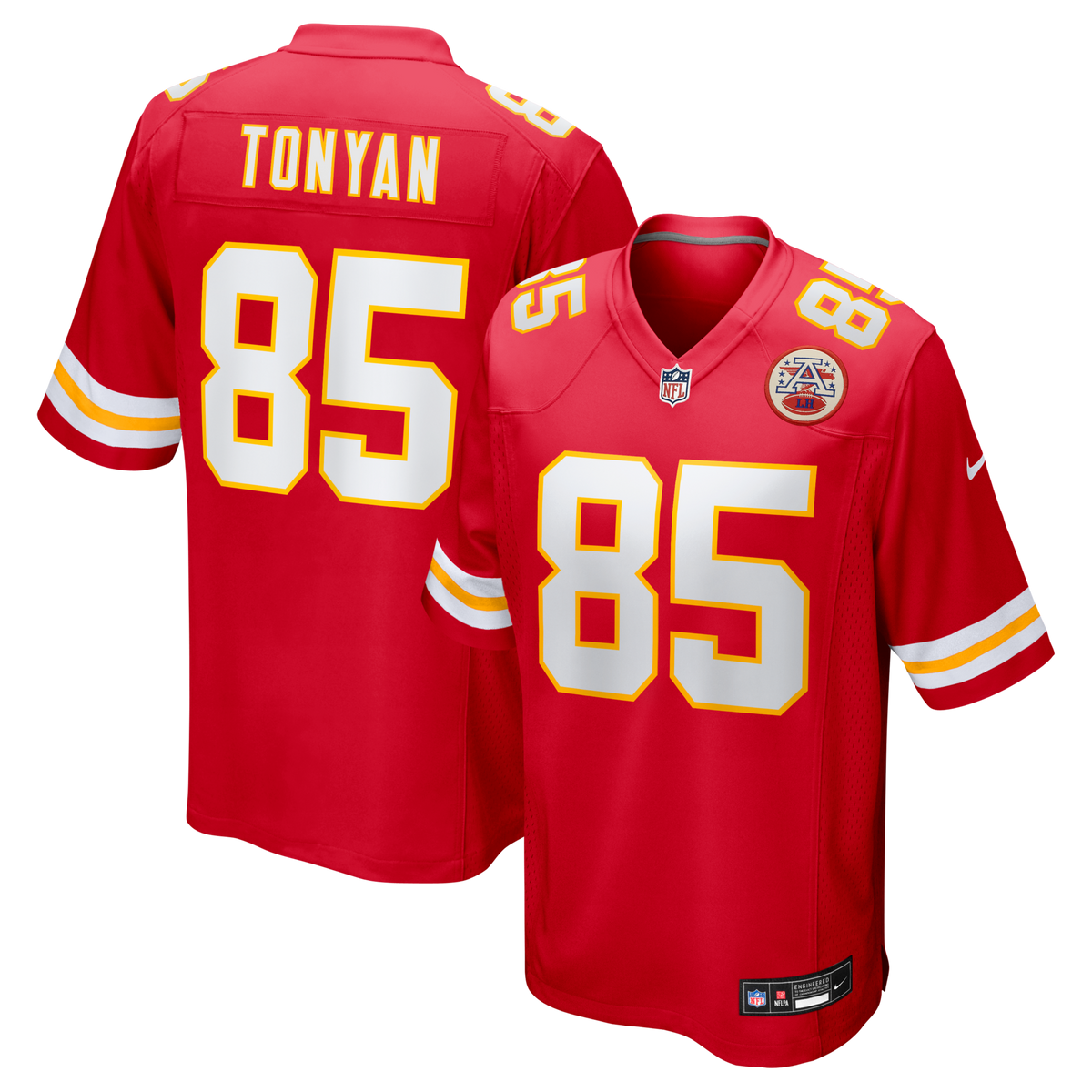 Kansas City Chiefs Robert Tonyan Red Team Game Jersey