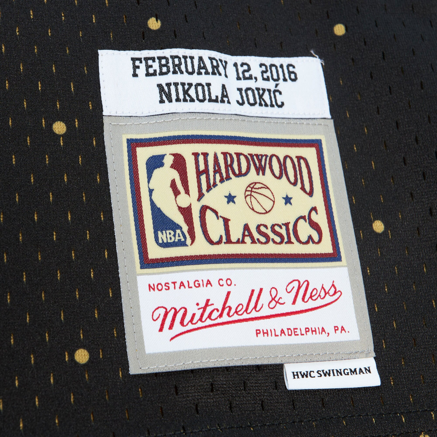 NBA Mitchell & Ness Nikola Jokic 2016 World Authentic Jersey All-Star - Black/Gold