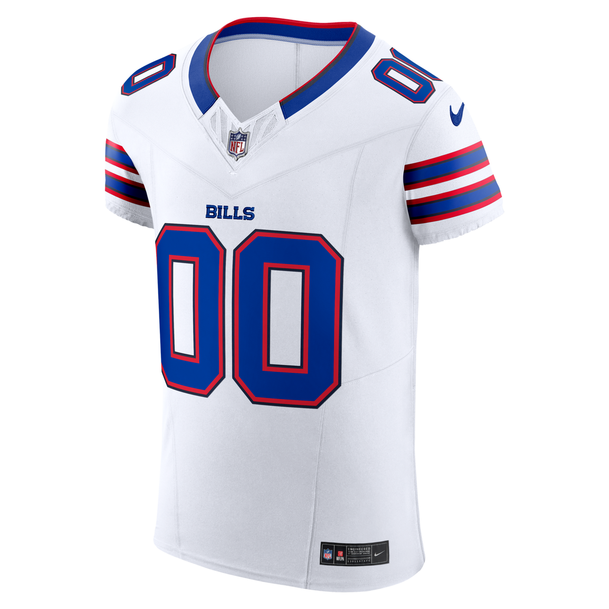 Buffalo Bills White Vapor F.U.S.E. Elite Custom Jersey