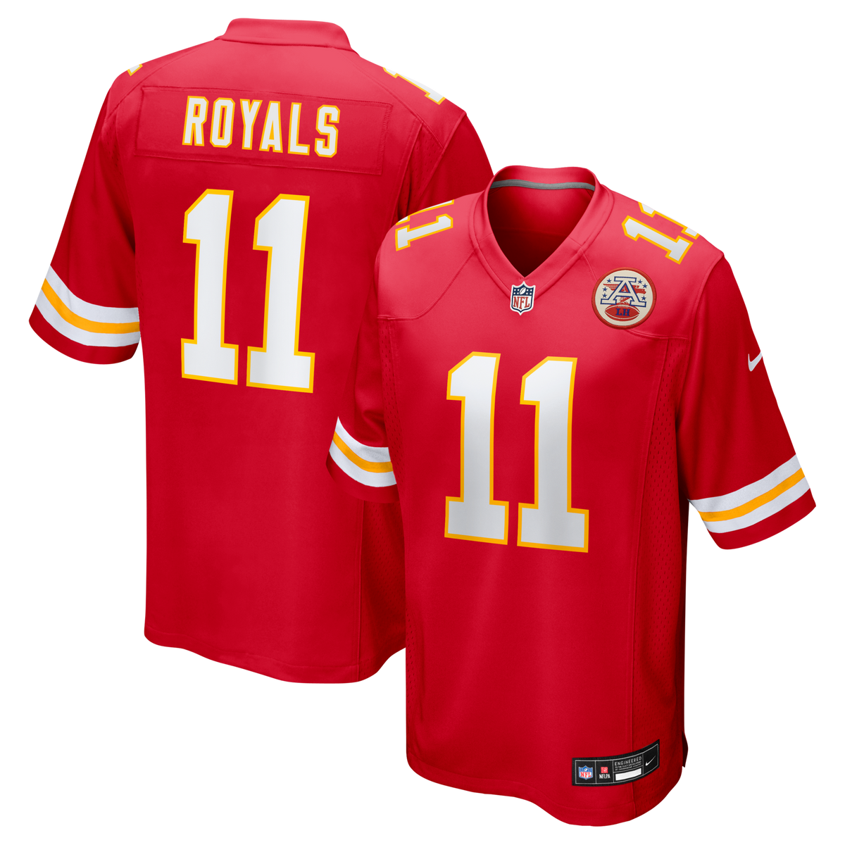 Kansas City Chiefs Jalen Royals Red Team Game Jersey