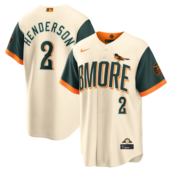 Baltimore Orioles Gunnar Henderson Nike Cream 2026 City Connect Stadium Jersey
