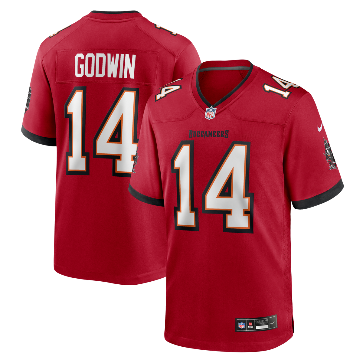 Tampa Bay Buccaneers Chris Godwin Red Game Jersey
