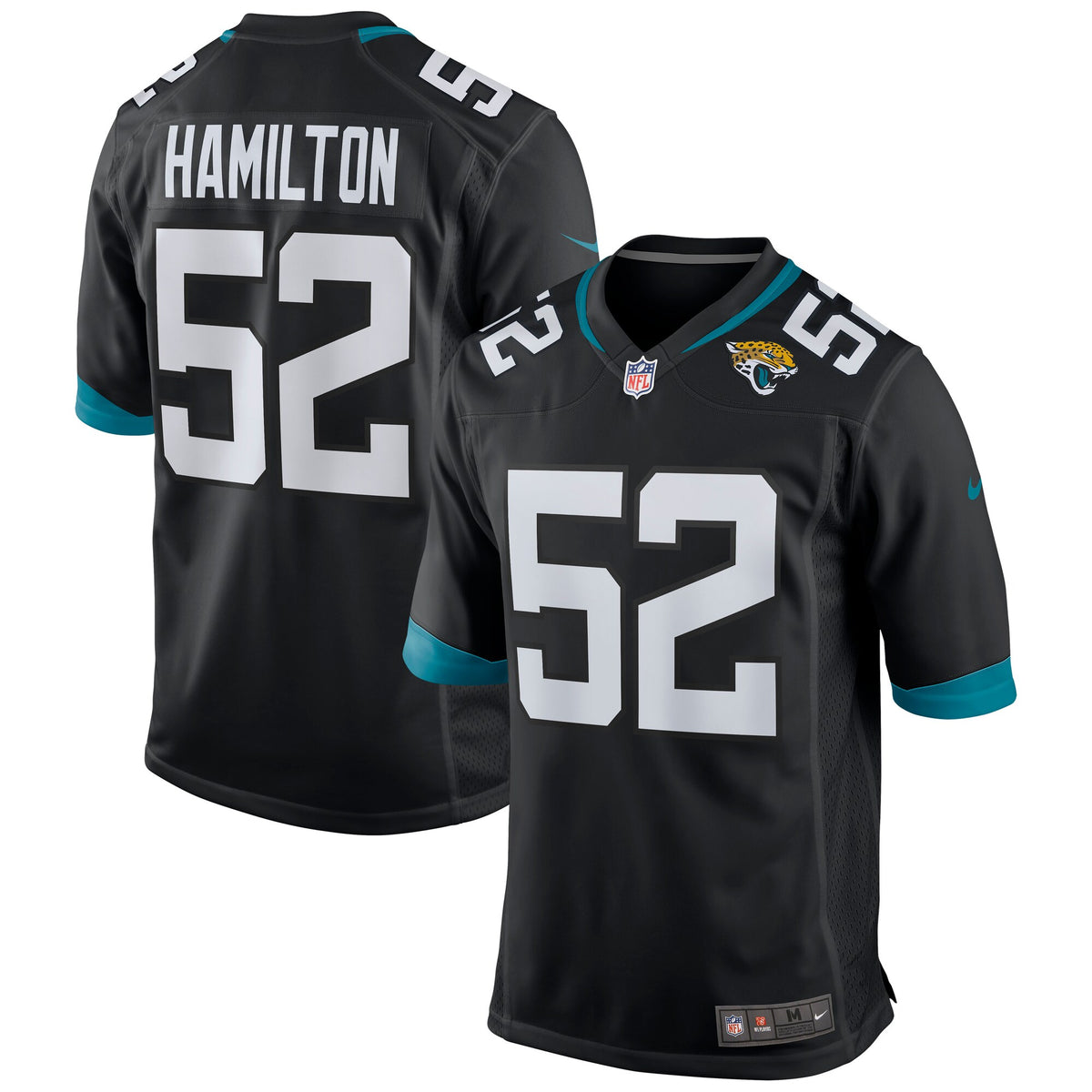 Jacksonville Jaguars DaVon Hamilton Black Game Jersey