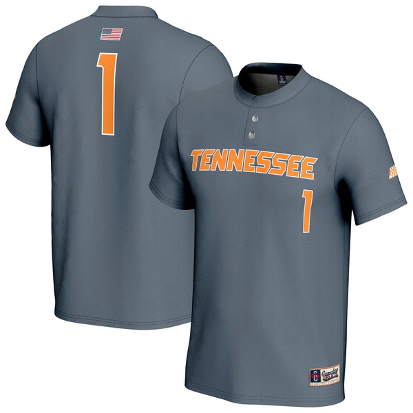 GameDay Greats #1 Gray Tennessee Volunteers Lightweight Baseball Fashion Jersey