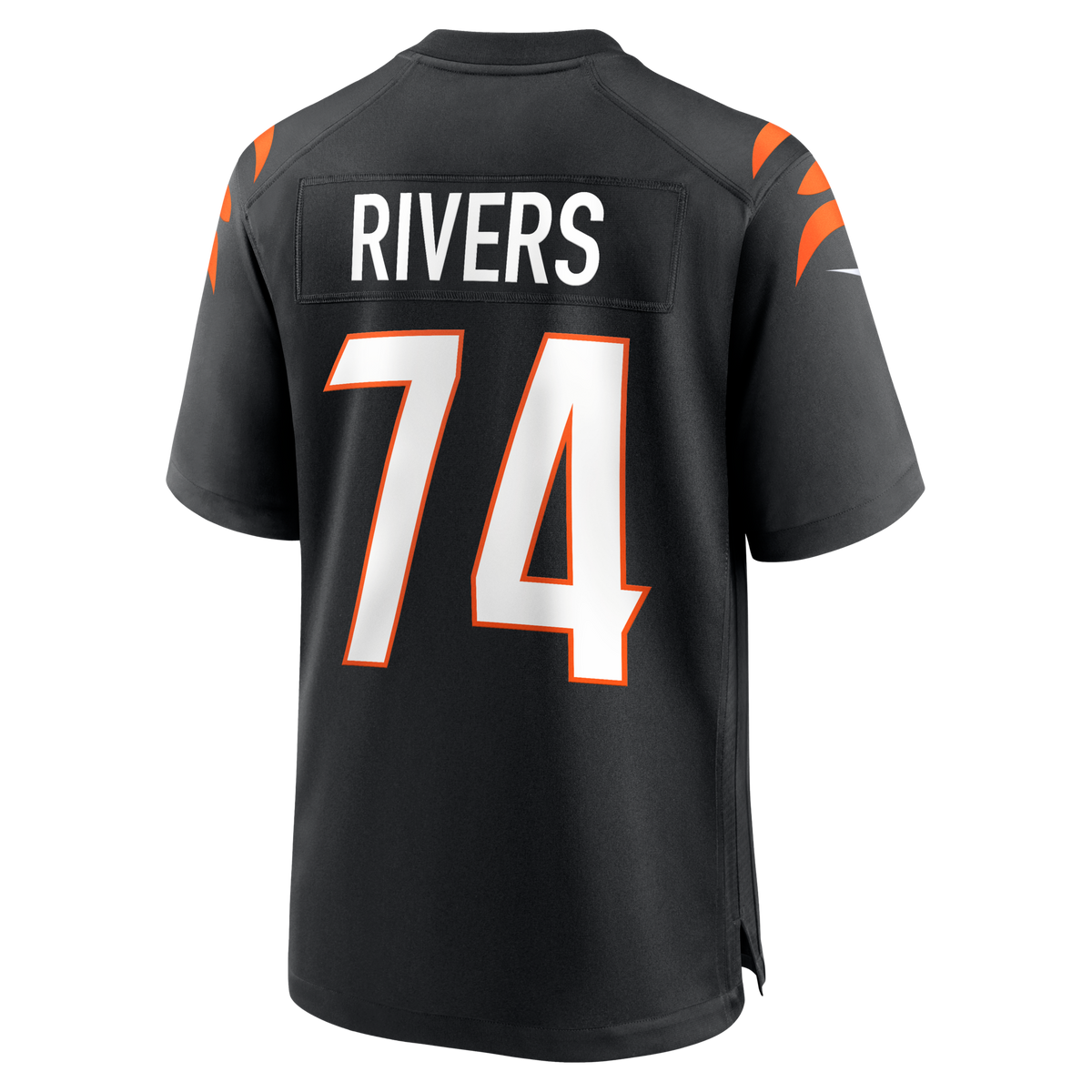 Cincinnati Bengals Jalen Rivers Black Team Game Jersey