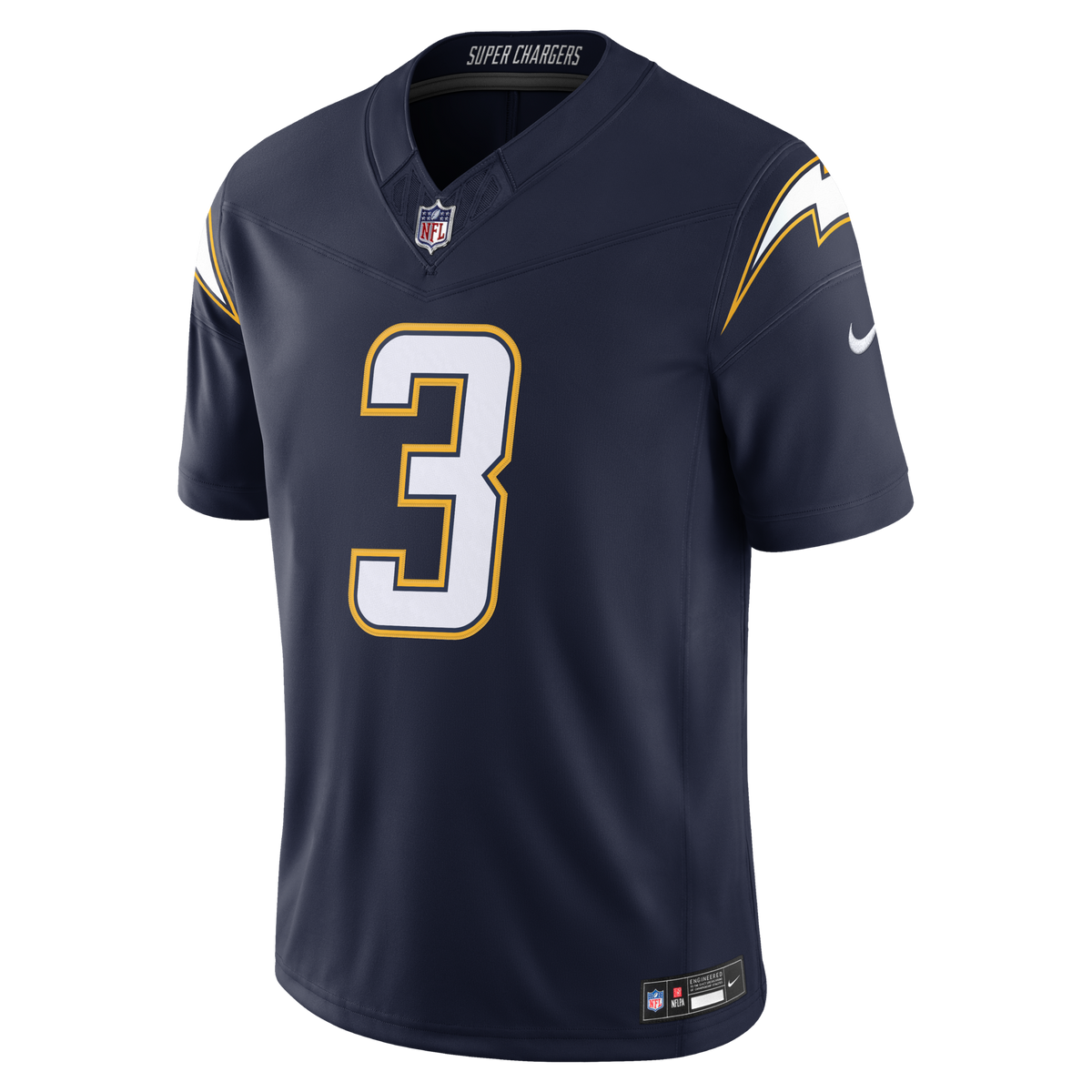 Los Angeles Chargers Derwin James Jr. Navy Alternate Super Chargers Vapor F.U.S.E. Stitched Limited Jersey