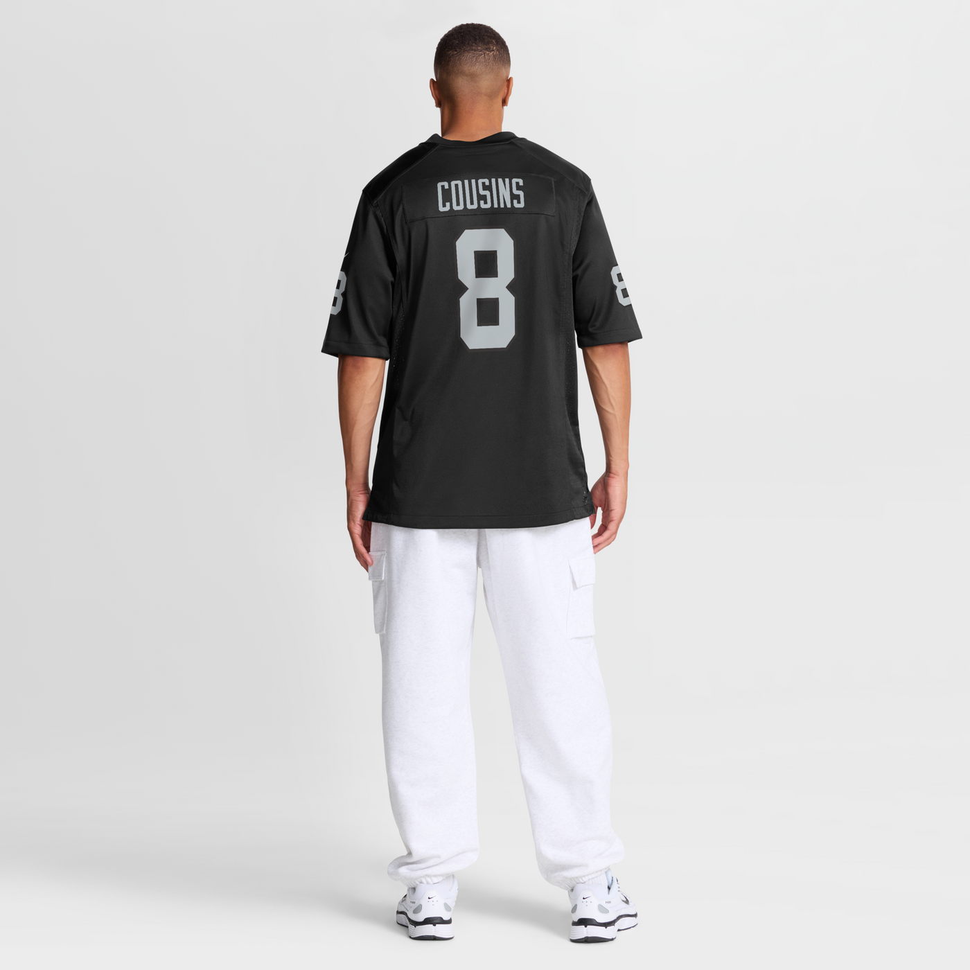 Las Vegas Raiders Kirk Cousins Nike Black Team Game Jersey