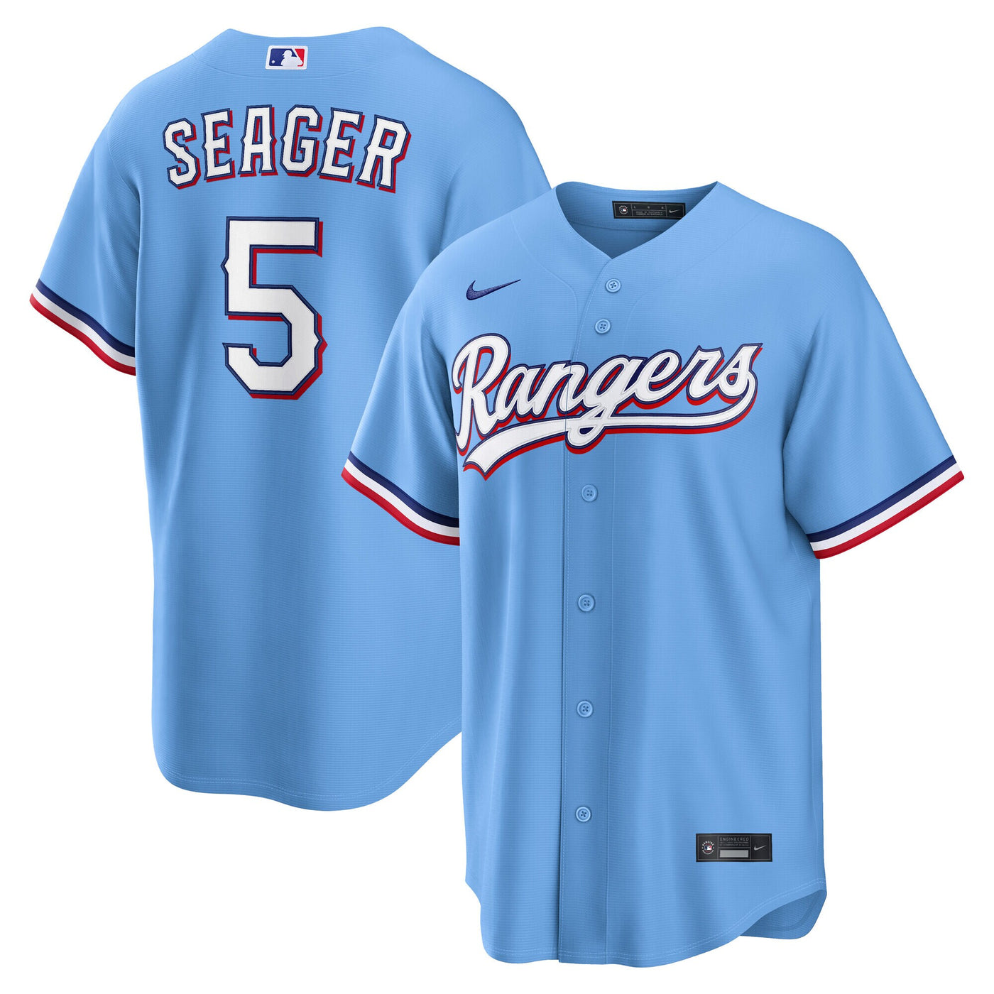 Texas Rangers Corey Seager Nike Light Blue Alternate Replica Jersey